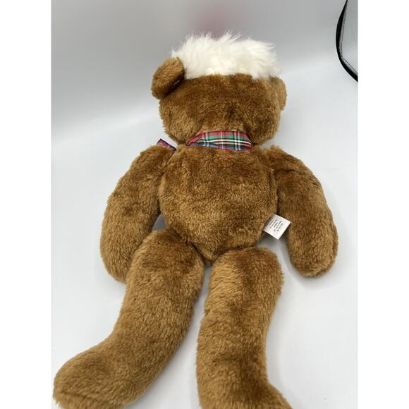 Vintage Hallmark 1984 Beau Bear Plush w Christmas Santa Hat 14" Teddy - Picture 6 of 7